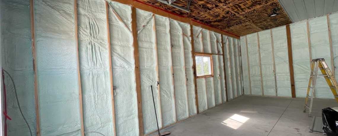 Artika crew basement spray foaming insulation